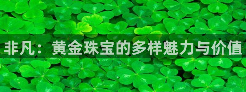 天宏娱乐北北：非凡：黄金珠宝的多样魅力与价值